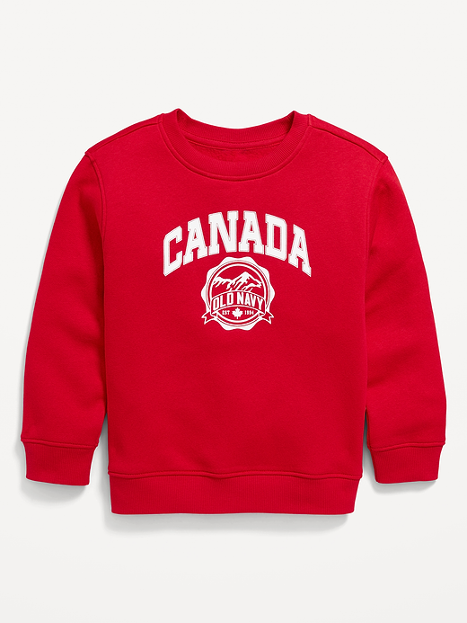 Old Navy Oversized Canada Logo-Graphic Sweatshirt for Toddler Boys — photo 1