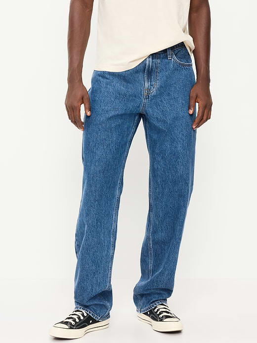 Old Navy Structured Loose Non-Stretch Jeans — photo 3