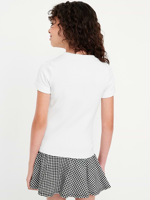 Old Navy Fitted Seamless Ribbed Performance Top for Girls — photo 3