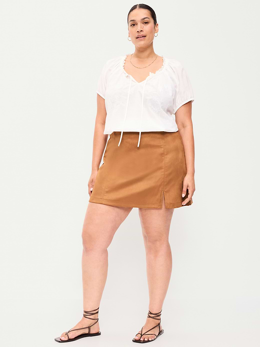 Old Navy Faux-Suede Mini Skirt — photo 8