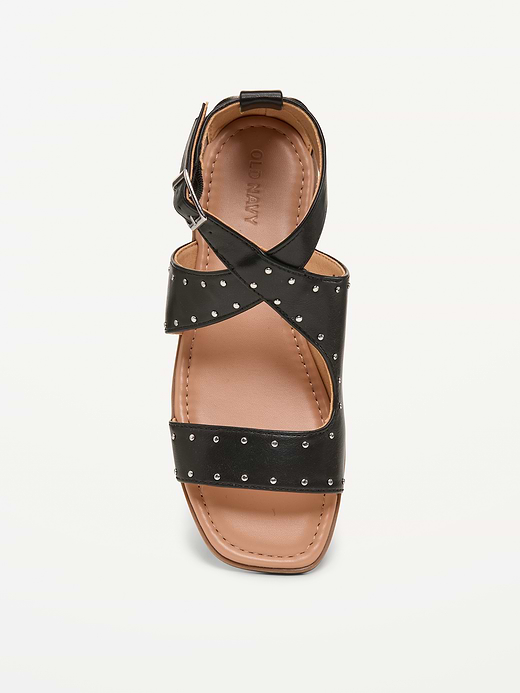 Old Navy Faux-Leather Gladiator Sandals for Girls — photo 4