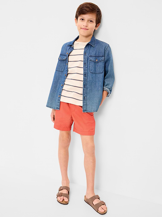 Old Navy Above Knee Twill Non-Stretch Jogger Shorts for Boys — photo 4