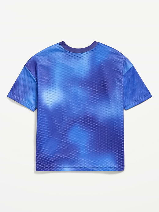 Old Navy Oversized Mesh Graphic Basketball T-Shirt for Boys — photo 4