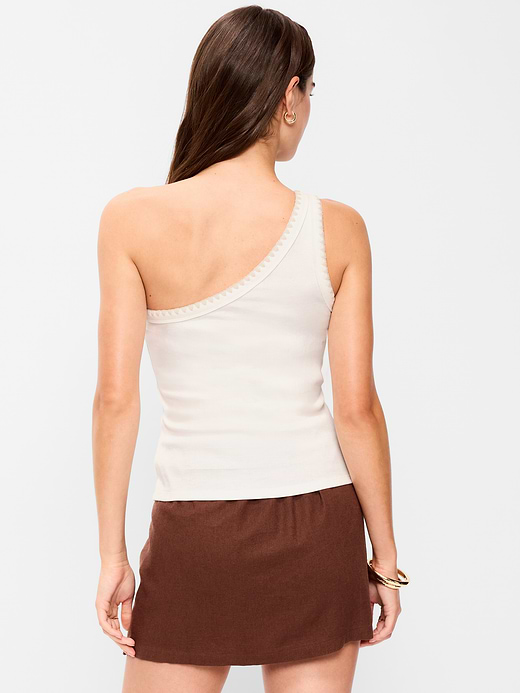 Old Navy Ribbed One-Shoulder Tank Top — photo 3