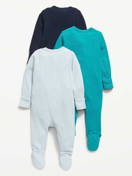Old Navy 2-Way-Zip Sleep & Play Footed One-Piece 3-Pack for Baby — photo 3
