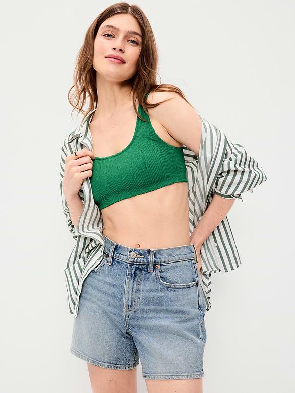 Old Navy Ribbed Scoop-Neck Swim Top — photo 4