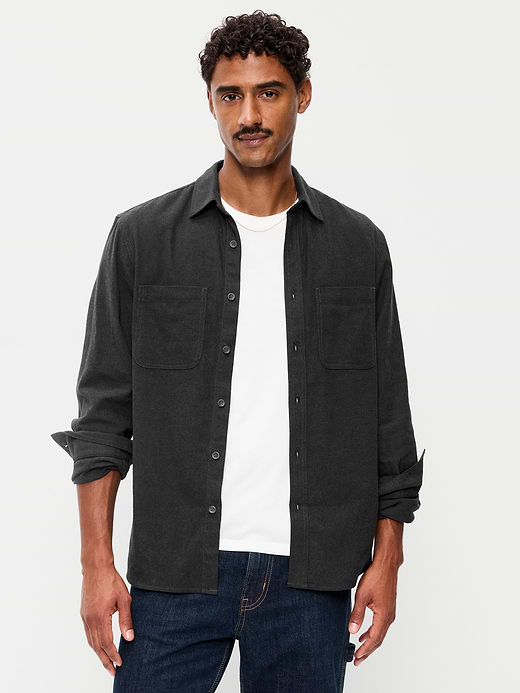 Old Navy Relaxed Long-Sleeve Flannel Pocket Shirt — photo 1