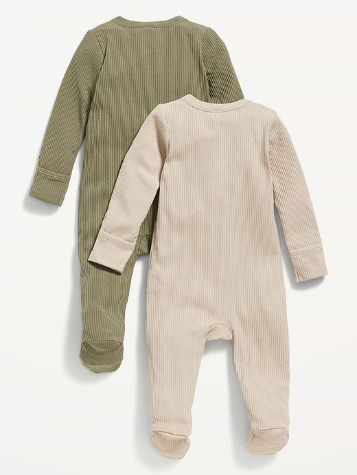 Old Navy 2-Way-Zip Sleep & Play Footed One-Piece 2-Pack for Baby — photo 3