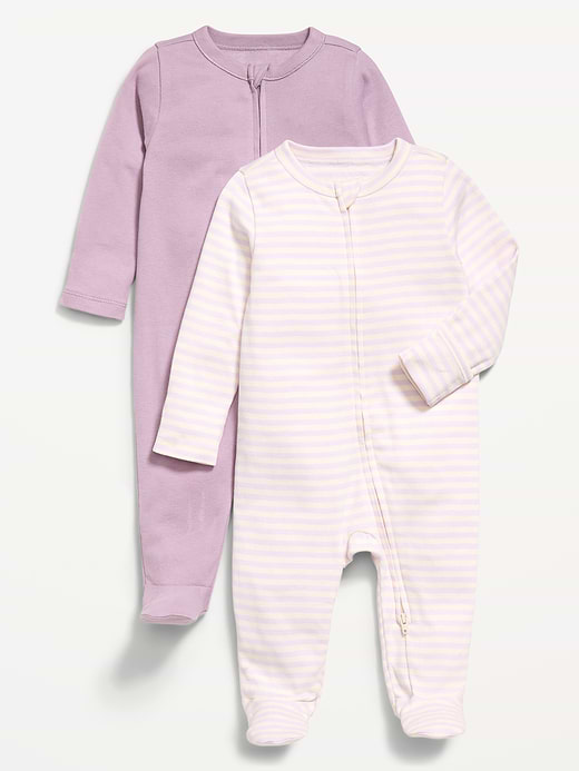 Old Navy 2-Way-Zip Sleep & Play Footed One-Piece 2-Pack for Baby — photo 1