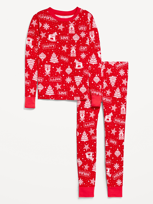 Old Navy Gender-Neutral Printed Snug-Fit Pajama Set for Kids — photo 3