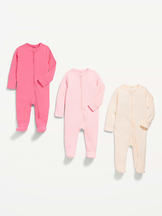 Old Navy 2-Way-Zip Sleep & Play Footed One-Piece 3-Pack for Baby — photo 4