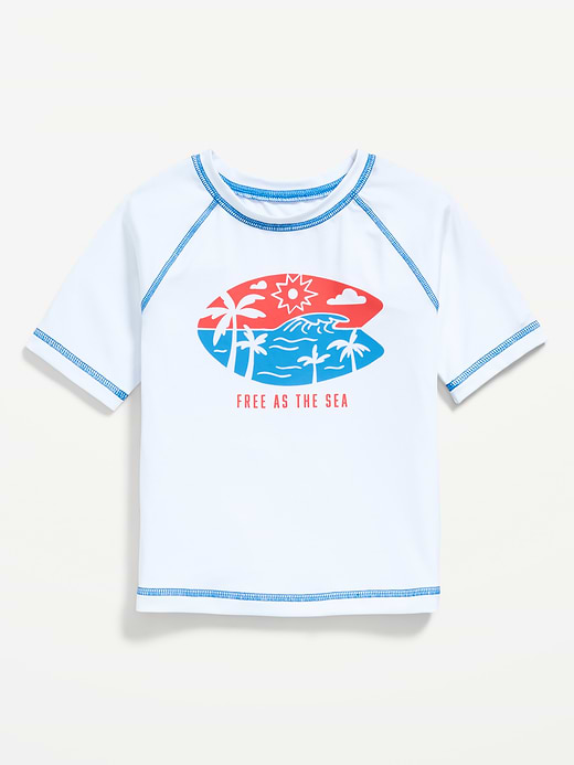 Old Navy Short-Sleeve Graphic Rashguard Swim Top for Toddler Boys — photo 4