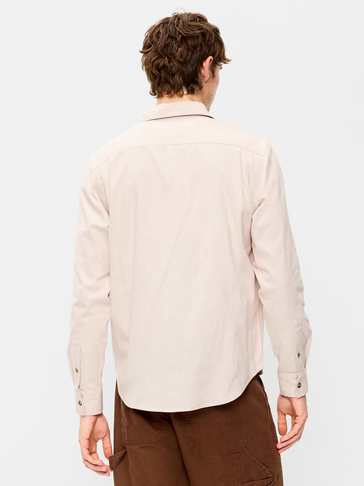 Old Navy Relaxed Long-Sleeve Flannel Pocket Shirt — photo 3