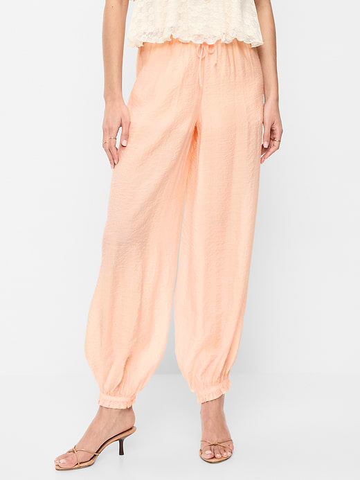 Old Navy High-Waisted Sheer Chiffon Harem Pants — photo 3