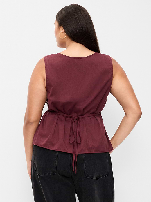 Old Navy Sleeveless V-Neck Tie-Back Top — photo 9