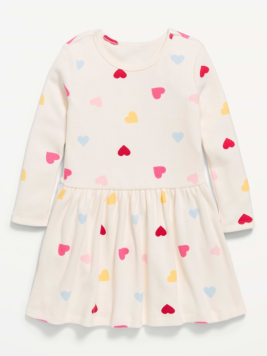 Old Navy Printed Long-Sleeve Drop-Waist Dress for Toddler Girls — photo 1