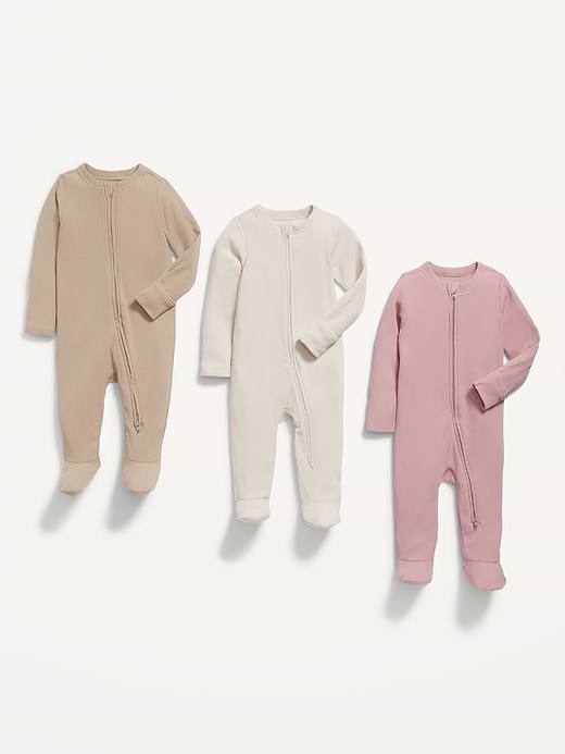 Old Navy 2-Way-Zip Sleep & Play Footed One-Piece 3-Pack for Baby — photo 4