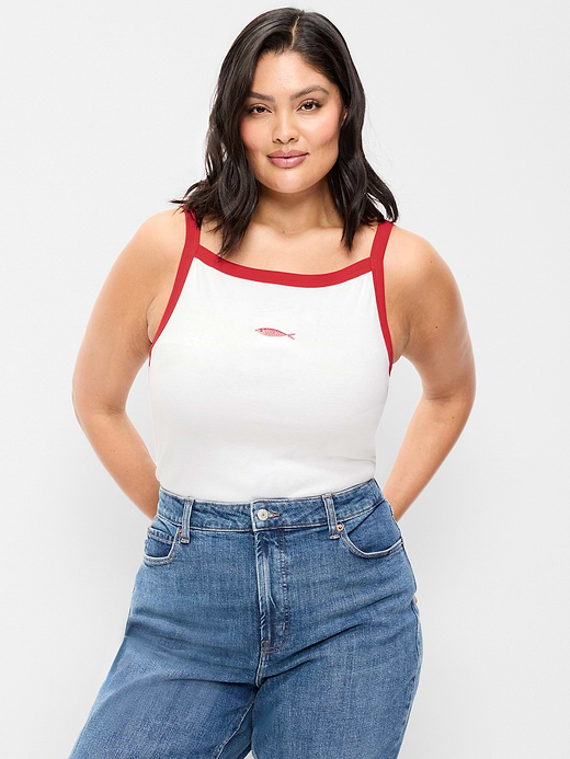 Old Navy Snug Apron-Neck Tank Top — photo 18