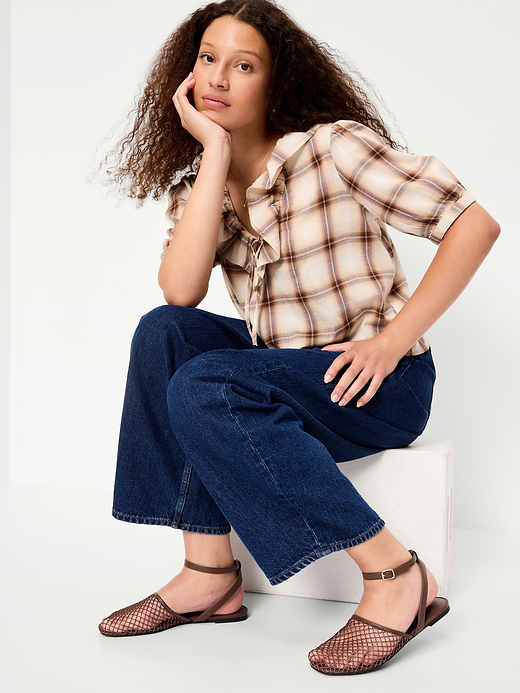 Old Navy Raffia Slingback Flats for Women — photo 3