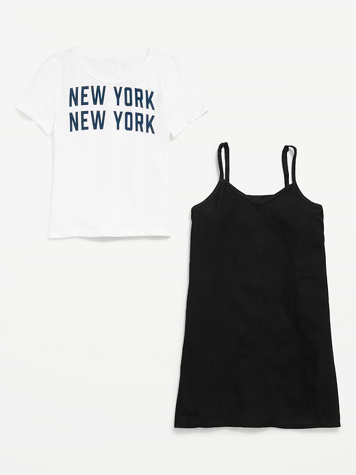 Old Navy Short-Sleeve Graphic T-Shirt and Dress Set for Girls — photo 5