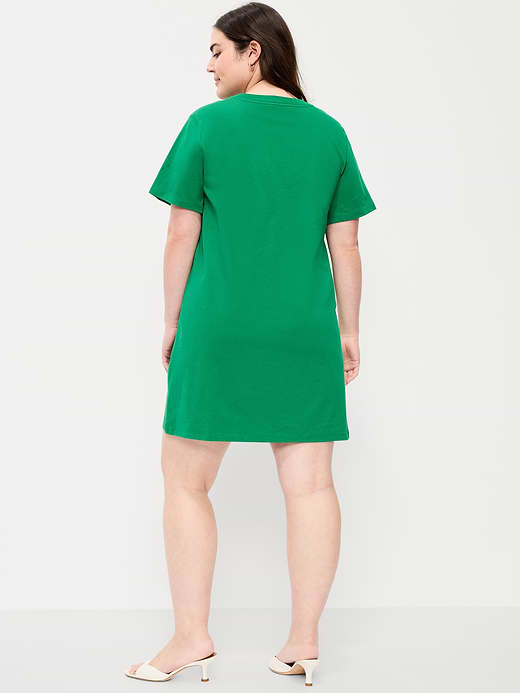 Old Navy Vintage Crew-Neck Mini T-Shirt Dress — photo 8