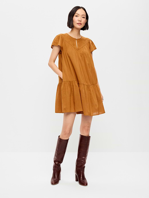 Old Navy Flutter-Sleeve Mini Swing Dress — photo 10