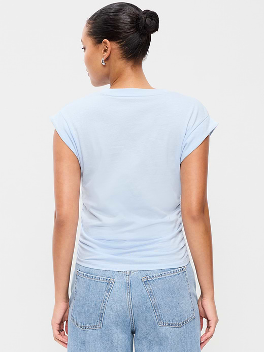 Old Navy Cap-Sleeve Cinch-Waist Top — photo 3