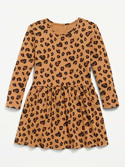 Old Navy Printed Long-Sleeve Drop-Waist Dress for Toddler Girls — photo 1