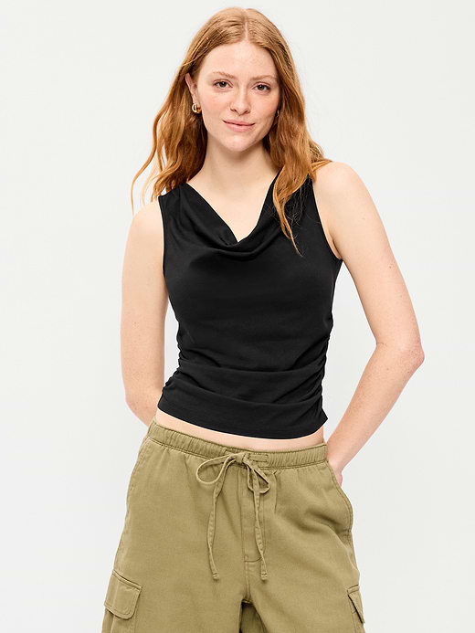 Old Navy Asymmetrical Side-Cinch Tank Top — photo 1