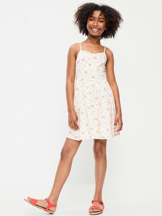 Old Navy Sleeveless Fit and Flare Plaid Dress for Girls
