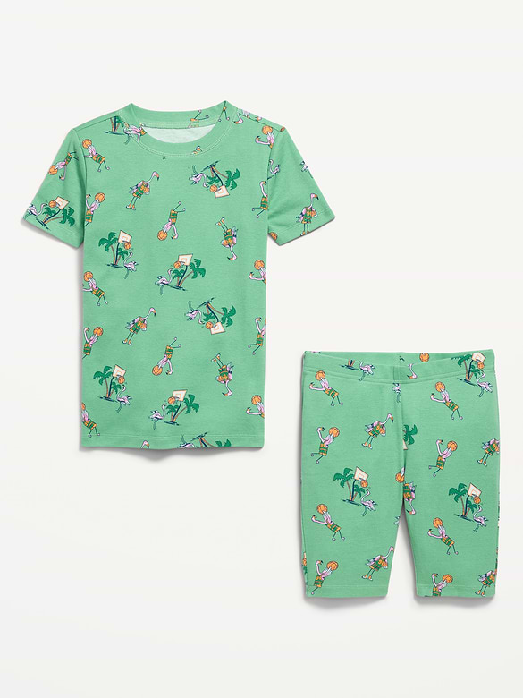 Old Navy Gender-Neutral Snug-Fit Graphic Pajama Set for Kids — photo 4