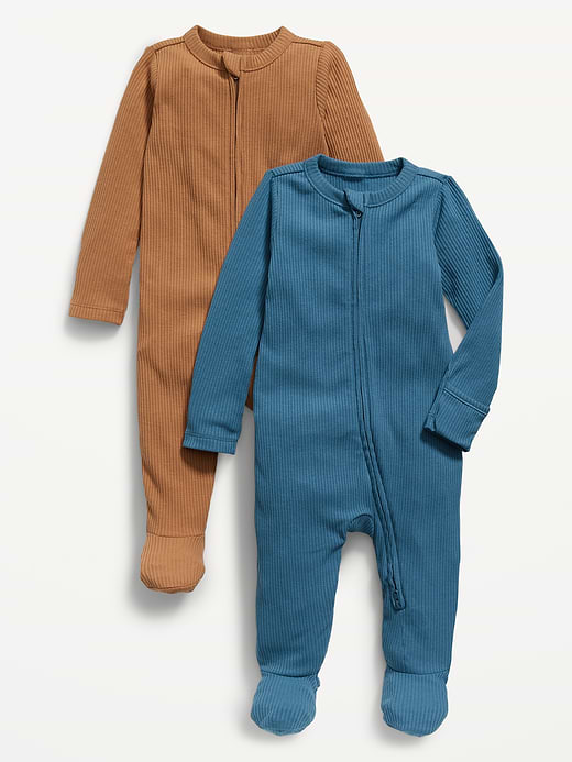 Old Navy 2-Way-Zip Sleep & Play Footed One-Piece 2-Pack for Baby — photo 1