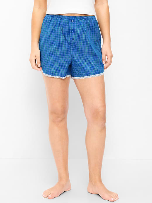 Old Navy Classic Poplin Boxer Pajama Shorts — photo 7