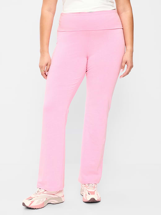 Old Navy High-Waisted PowerChill Fold-Over Bootcut Leggings — photo 7