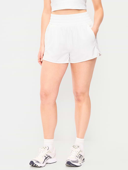 Old Navy Extra High-Waisted Crinkle Run Shorts -- 3-inch inseam — photo 4