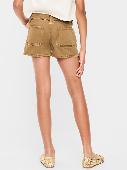 Old Navy Low-Rise Utility Jean Shorts for Girls — photo 3