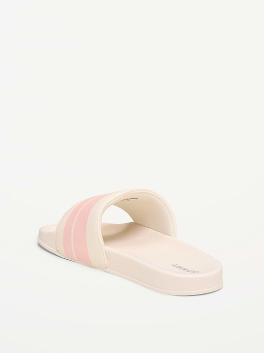 Old Navy Faux-Leather Pool Slide Sandals for Girls — photo 5