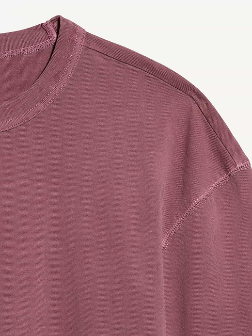 Old Navy Garment-Dyed Heavyweight Cropped T-Shirt — photo 5