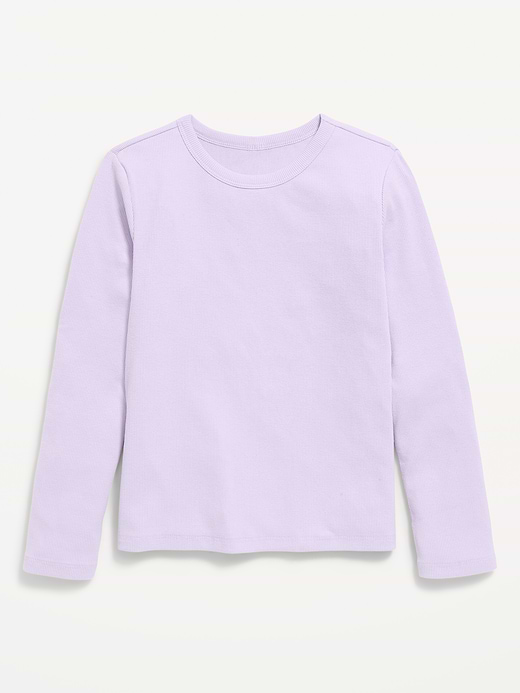Old Navy Softest Long-Sleeve Ribbed T-Shirt for Girls — photo 1