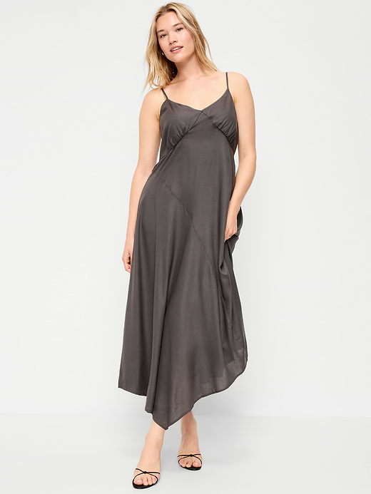 Old Navy Fit & Flare Tie-Back Asymmetrical Midi Dress — photo 10