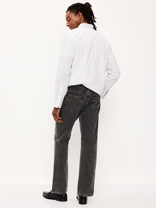 Old Navy Structured Straight Non-Stretch Jeans — photo 4