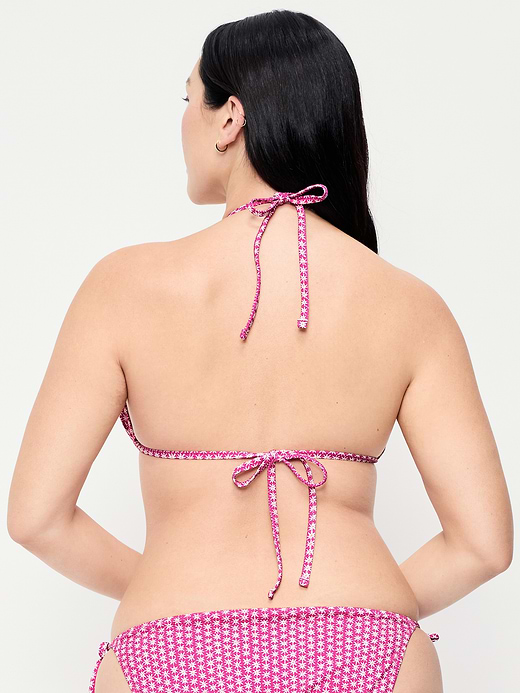 Old Navy Pique Triangle String Bikini Swim Top — photo 6