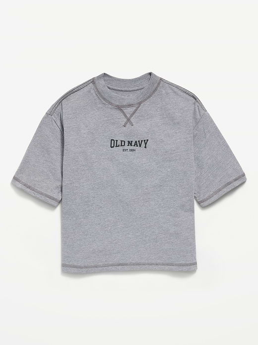 Old Navy Short-Sleeve Boxy Logo Graphic T-Shirt for Boys — photo 1