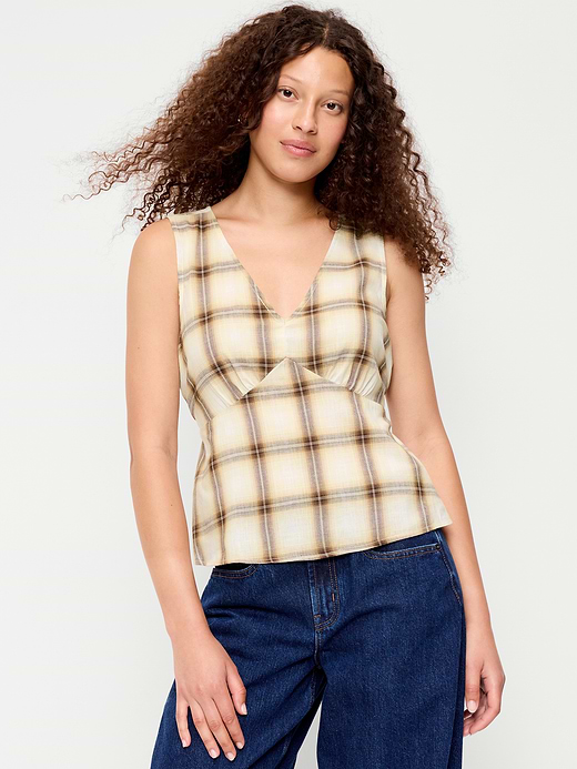 Old Navy Sleeveless V-Neck Tie-Back Top — photo 1
