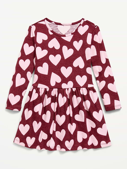 Old Navy Printed Long-Sleeve Drop-Waist Dress for Toddler Girls — photo 1
