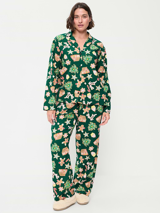 Old Navy Printed Flannel Pajama Pant Set for Women — photo 6