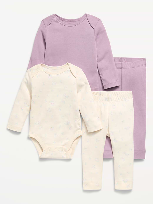 Old Navy Long-Sleeve Bodysuit and Leggings 4-Piece for Baby — photo 1