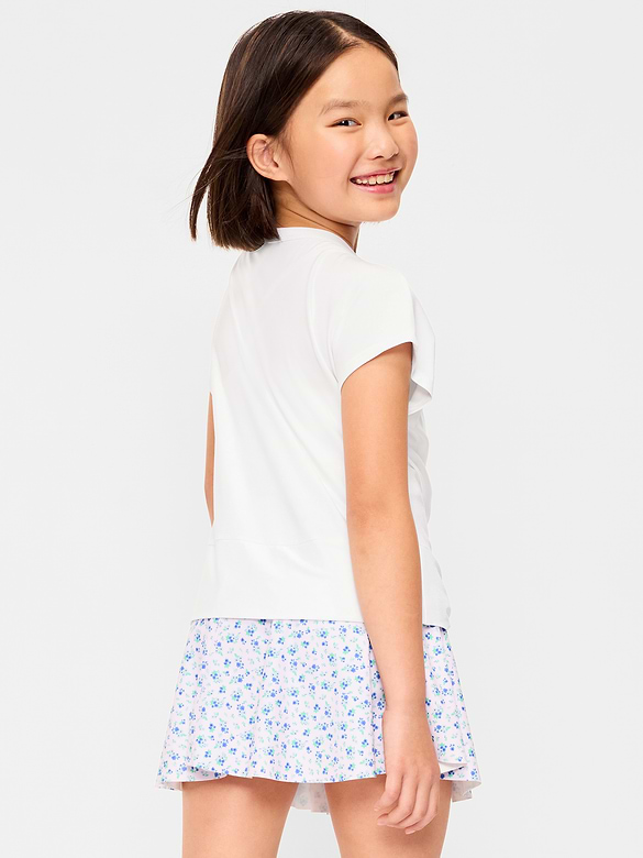 Old Navy CloudMotion Short-Sleeve Front-Knot T-Shirt for Girls — photo 3