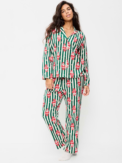 Old Navy Printed Flannel Pajama Pant Set for Women — photo 6