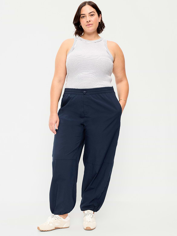 Old Navy Lightweight Pull-On Poplin Balloon Pants — photo 8
